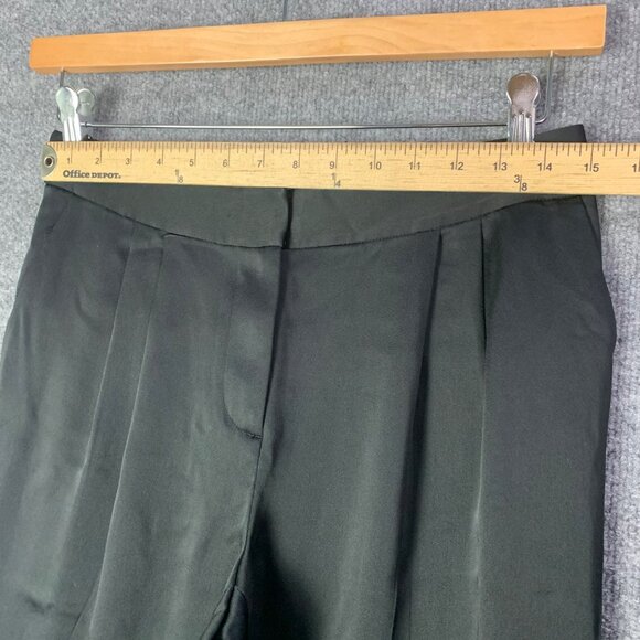 Kate Spade New York Black Pleated‎ Satin Pant Women’s Size 2 - Picture 3 of 10